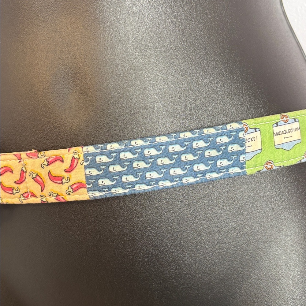 Vineyard Vines Patchwork Patterns Fabric Belt Siz… - image 3